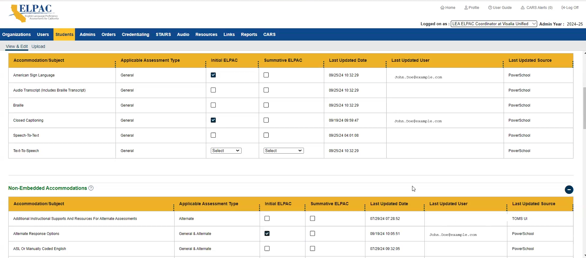 Retrieve data from the Test Operations Management System (TOMS)