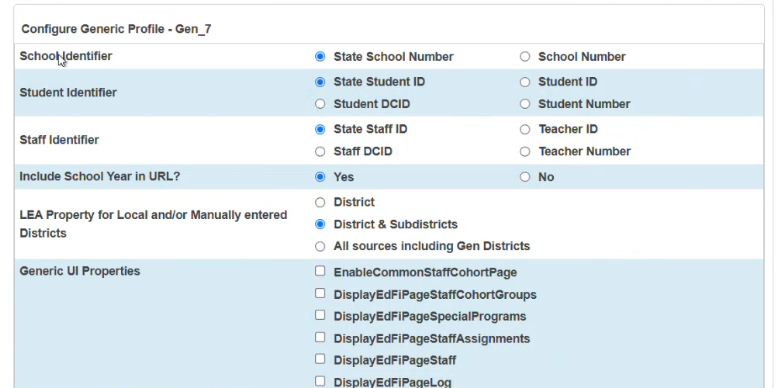 Identifier Selection